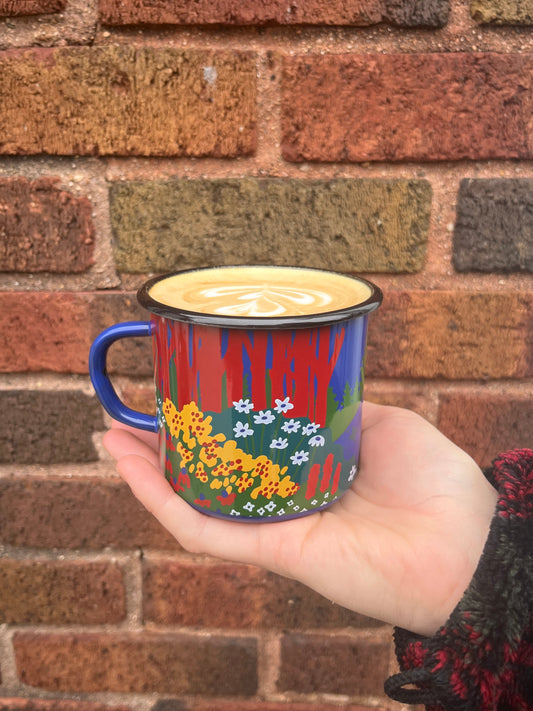 Hopscotch Artisan Enamel Camping Mug